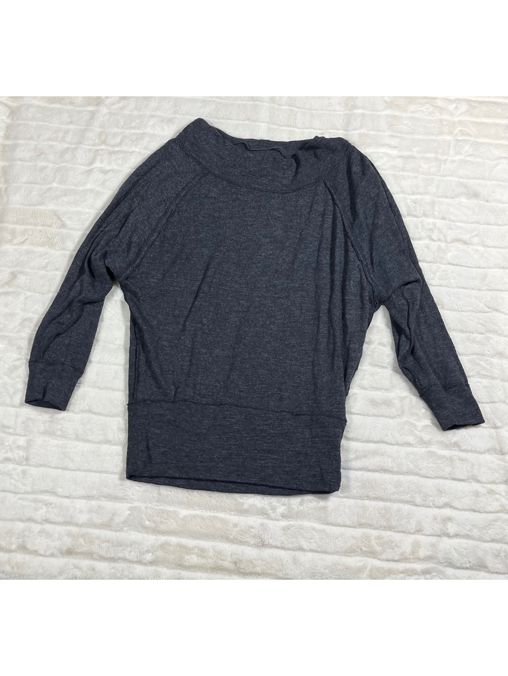 We the Free M Free People Wide Boat Neck Thermal Dolman Knit Fall Top School